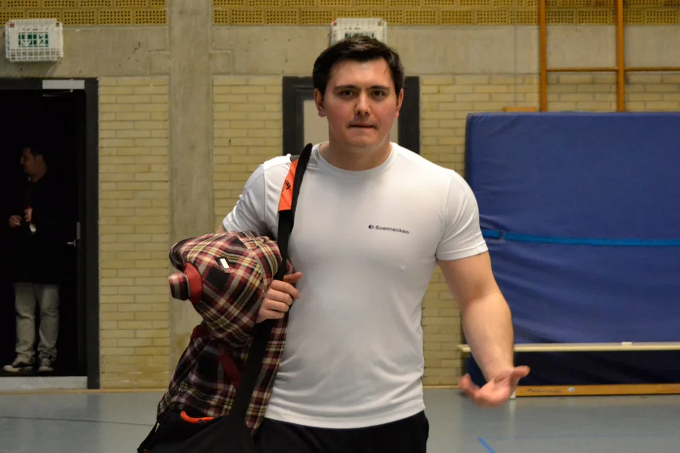 Lustiges Kerlchen: der Torhüter der Firma Soennecken