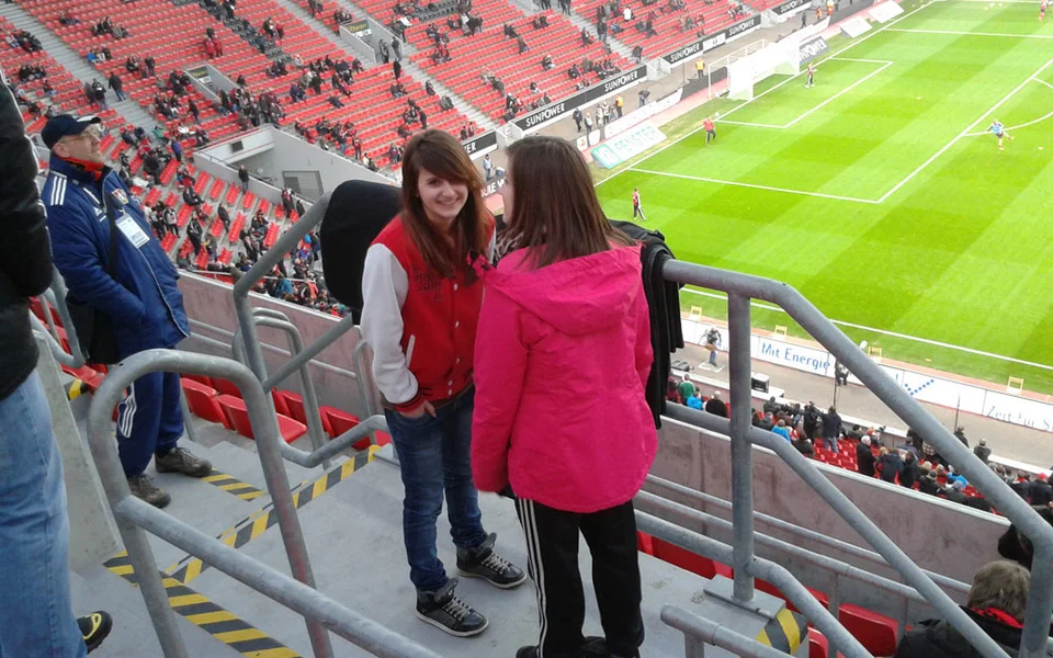 Eugenie Sawinkin und Anika Heerling sahen nicht allzu viel vom Spiel