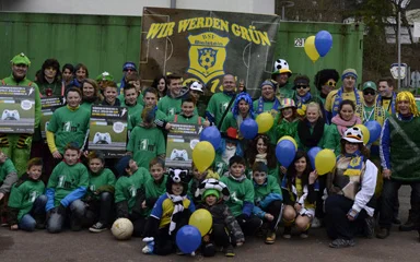 Eine von vielen Aktionen: der BSV auf dem Rosenmontagszug Eine von vielen Aktionen: der BSV auf dem Rosenmontagszug