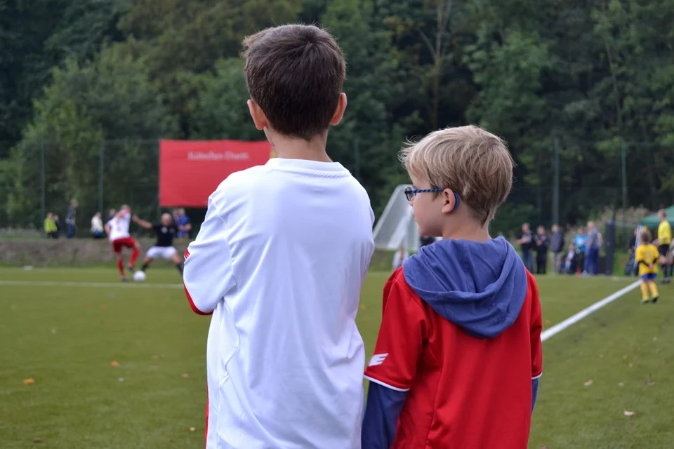 Kölsche Jungs: zwei Freunde aus Köln wollten das Spiel unter keinen Umständen verpassen