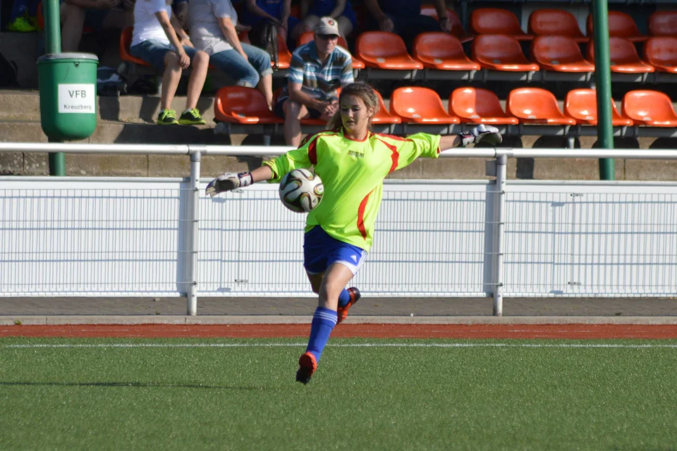 Sicherer Rückhalt: Torhüterin Eugenie Sawinkin Sicherer Rückhalt: Torhüterin Eugenie Sawinkin