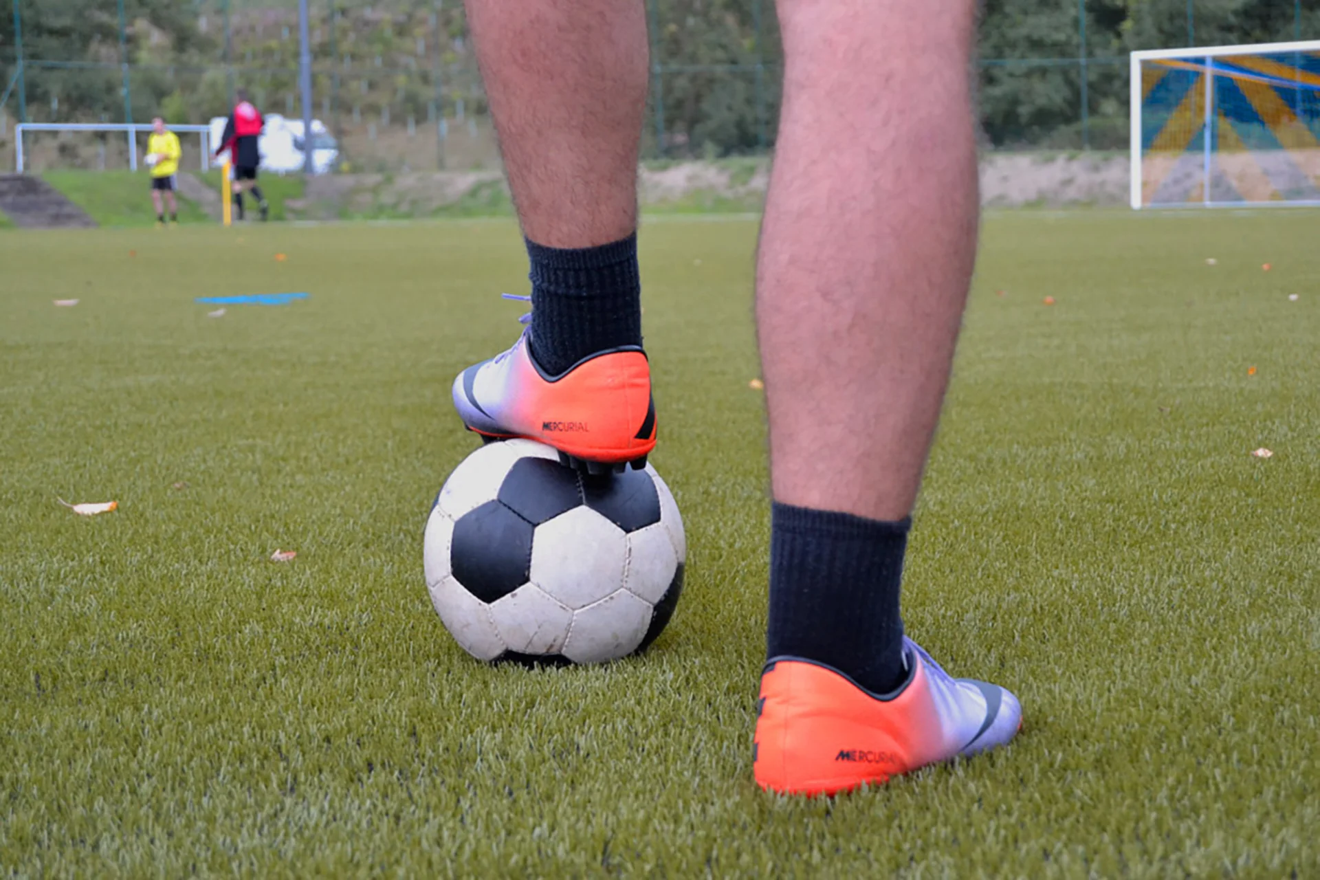 Einige Spieler waren schon weit vor Beginn des eigentlichen Trainings auf dem Platz anzutreffen