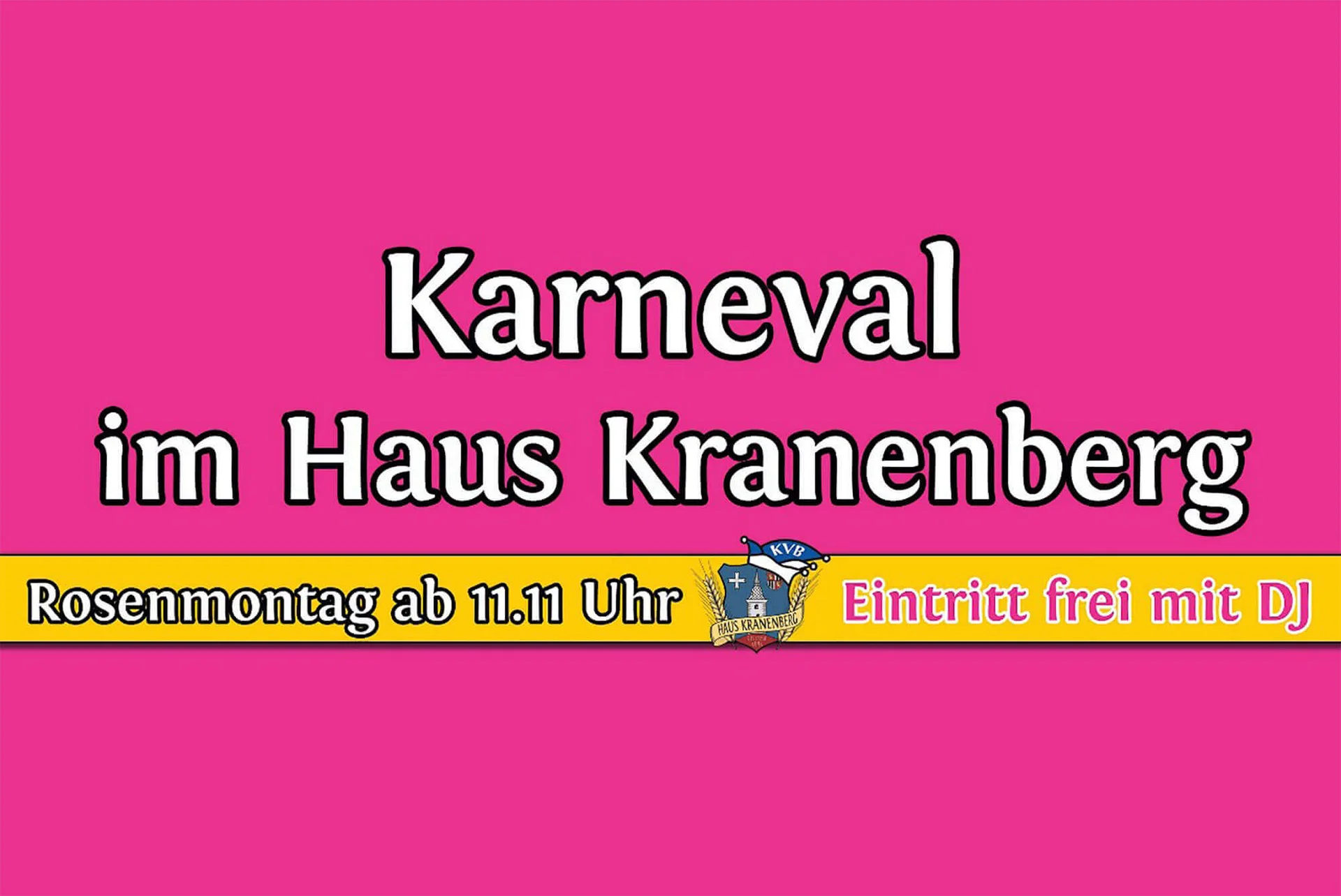 Im Haus Kranenberg darf nach dem Rosenmontagszug wieder gefeiert, gesungen und geschwofft werden