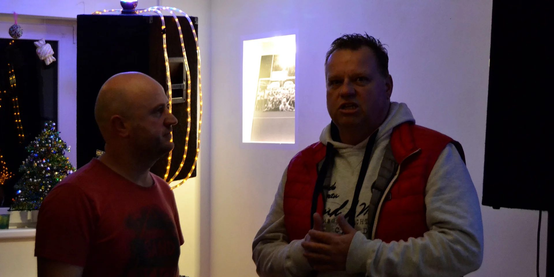 Johann Kast und Thomas Tröster bei der Weihnachtsfeier des BSV Viktoria Bielstein
