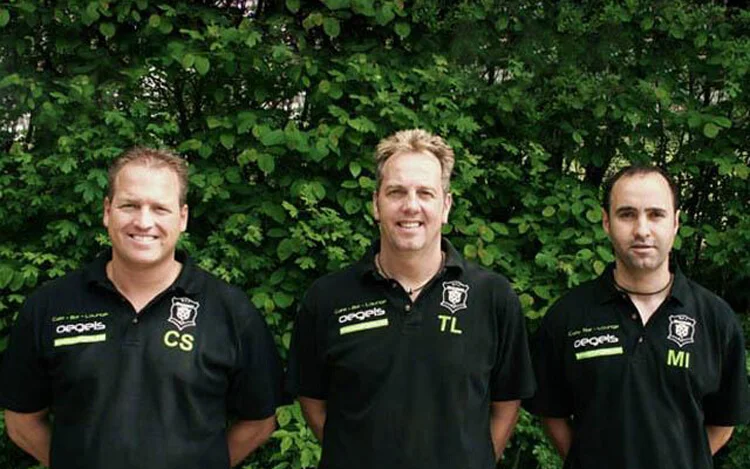 2008 – Carsten Stellberg, Thorsten Lenger und Mohamed Imharraf bilden das neue Trainertrio der Ersten 2008 – Carsten Stellberg, Thorsten Lenger und Mohamed Imharraf bilden das neue Trainertrio der Ersten