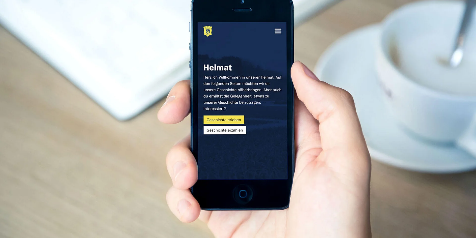 Die Microsite Heimat enthält viele interessante Geschichten zur Historie des Vereins