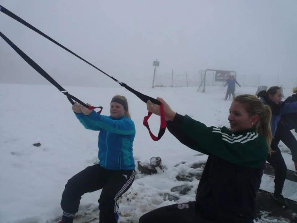 Lena Naeschen und Katharina Schmidt bildeten genauso eine Gruppe wie ...