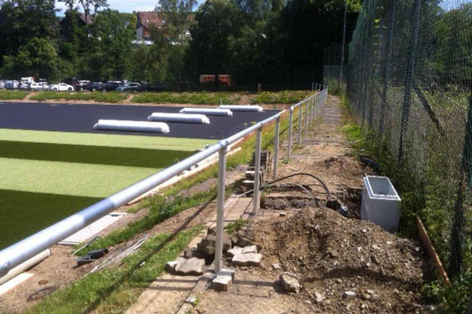 Der Blick vom Hügel: ein paar Meter fehlen noch