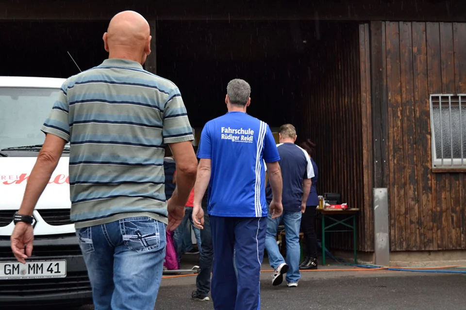 ... auf den Weg in Richtung der Kabinen