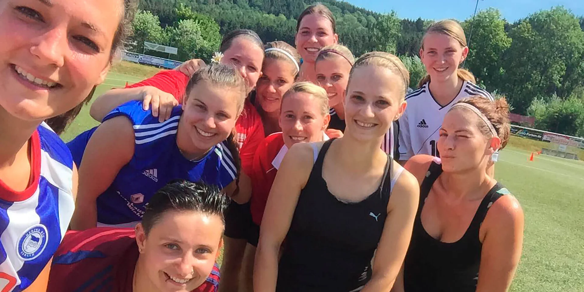 Unsere Damen gaben in den sechs Trainings- und Spieleinheiten richtig Gas