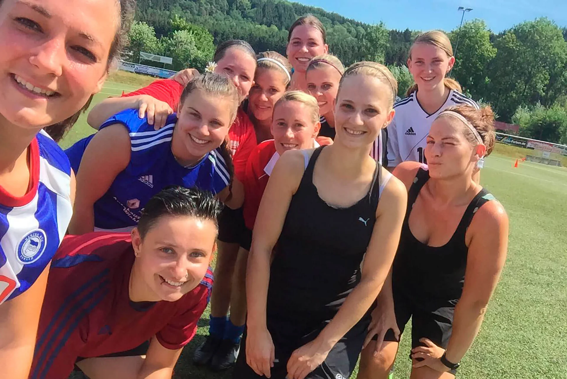 Unsere Damen gaben in den sechs Trainings- und Spieleinheiten richtig Gas