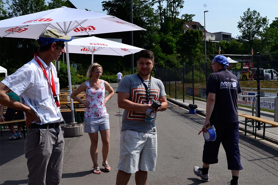 Früh im Einsatz: Alfred Lindemann, Jelka Schwabroh, Christopher Pethe und Ede Noreikat Früh im Einsatz: Alfred Lindemann, Jelka Schwabroh, Christopher Pethe und Ede Noreikat