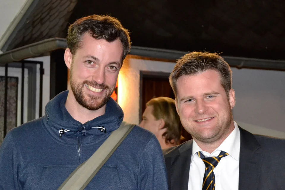 Angenehme Gesprächspartner: Tim Baldsiefen und Christof Fries