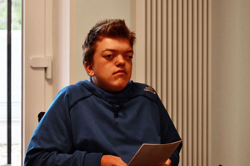 Interessierter Zuhörer: Lars Mohring führte das Gespräch mit Mohamed Imharraf