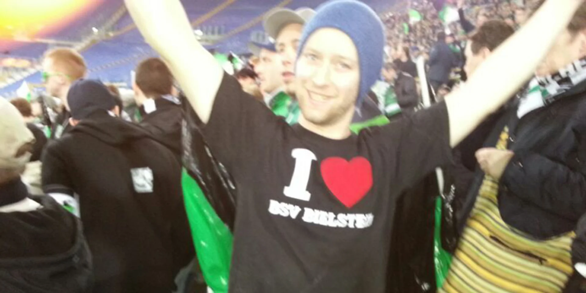 Christopher reiste seiner Mannschaft nach Rom hinterher - gemeinsam mit 9.999 anderen Verrückten