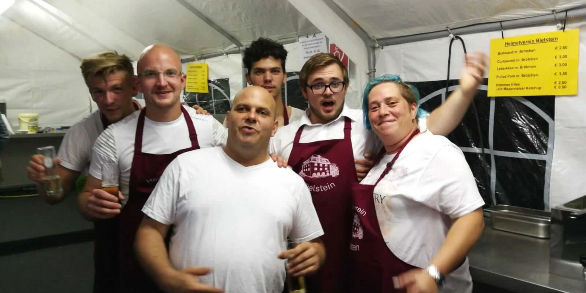 Der BSV Viktoria Bielstein half auch bei der diesjährigen Ausgabe von Wein & Tee in Bielstein