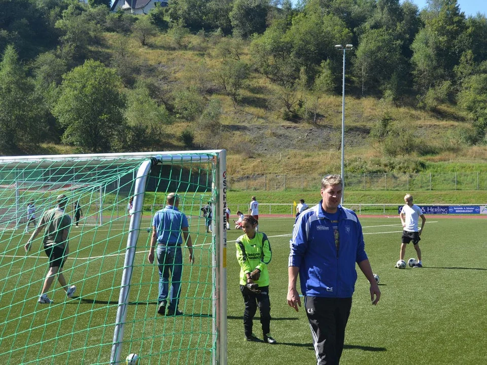 Die Trainer machten im Vorfeld der Partie einen sehr entspannten Eindruck Die Trainer machten im Vorfeld der Partie einen sehr entspannten Eindruck