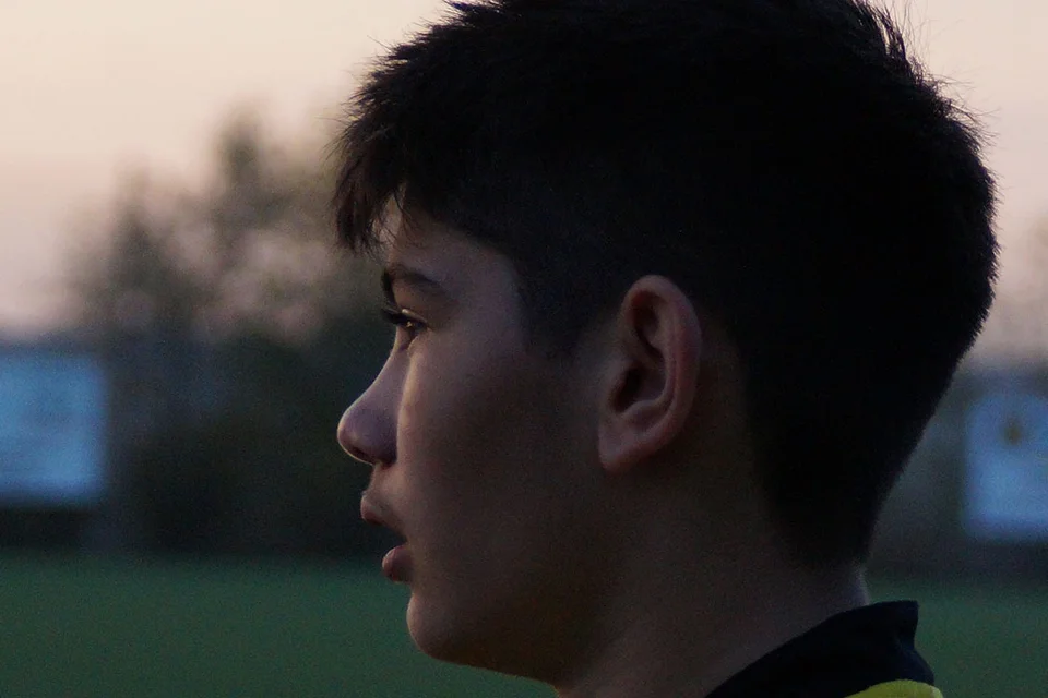 Konzentrierter Blick danach: Leond Jasarevic