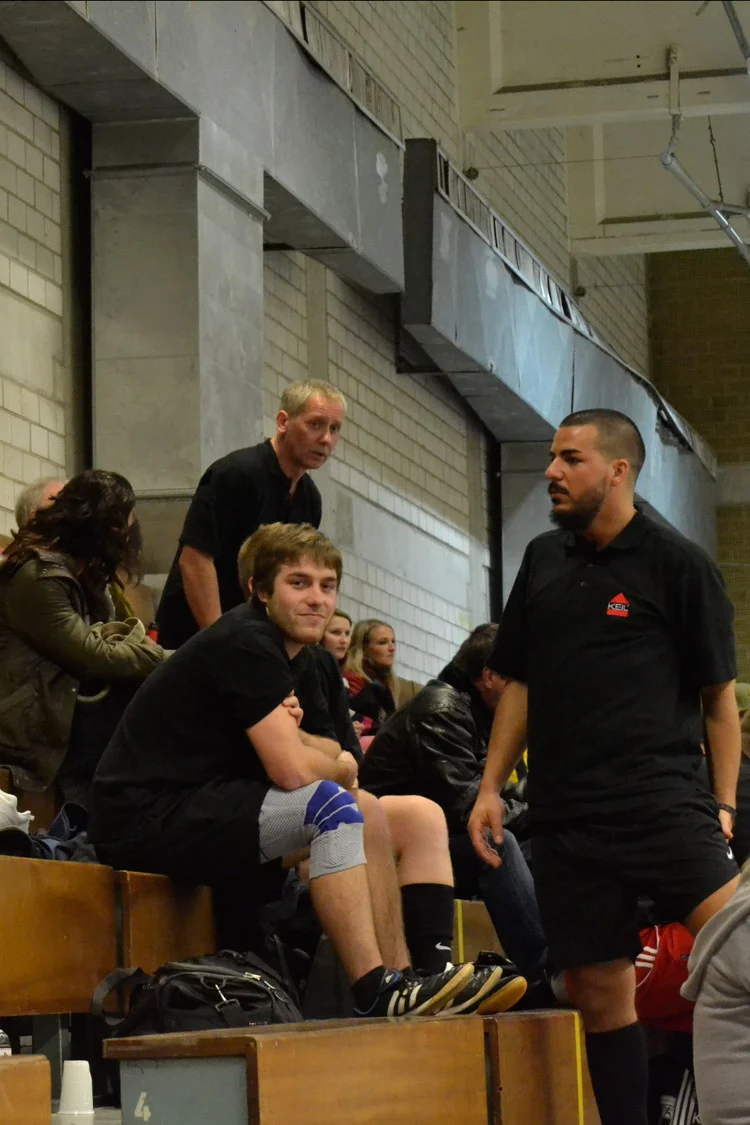 Nervös vor dem letzten Spiel: die Keiler Nervös vor dem letzten Spiel: die Keiler