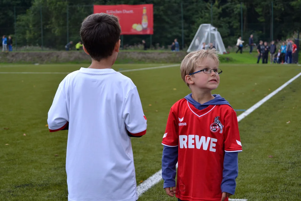 Die zwei Freunde zitterten während des gesamten Spiels mit ihrem FC mit