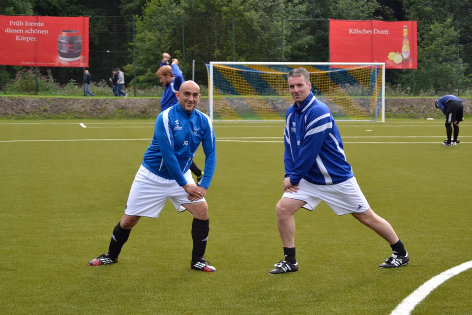 Andehnen für einige Sprints: Jörg Große und Holger Schulte