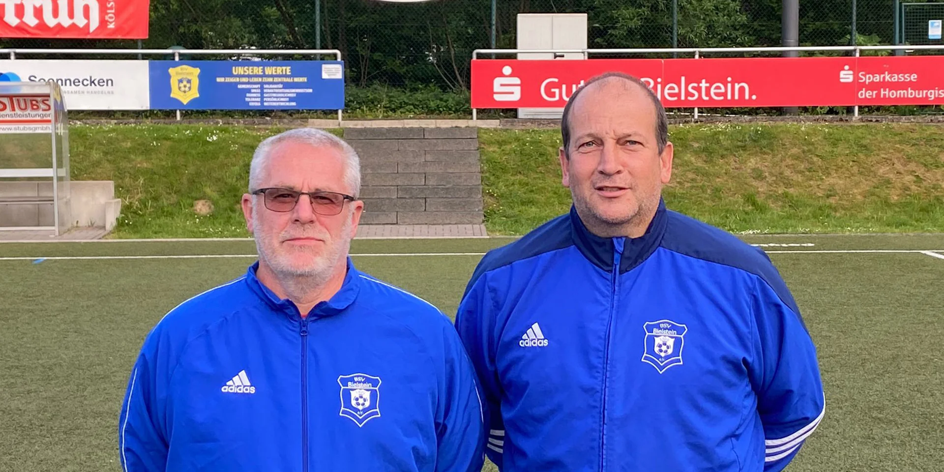 Stephan Urban (links) und Oliver Holzhausen (rechts) in der Dr. Kind Arena